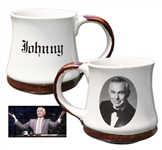 Johnny Carson Mug Used on His Desk During The Tonight Show -- Previously Owned by Carsons Personal Correspondent Who Worked on The Show For 10 Years