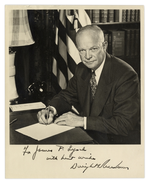 Dwight D. Eisenhower Signed 8'' x 10'' Photo -- With COA From PSA/DNA