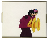 The Beatles Yellow Submarine Hand Painted Movie Cel Featuring George Harrison -- From the Sam Simon Estate