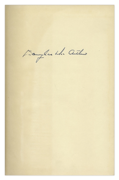 Douglas MacArthur Signed First Edition of ''MacArthur: His Rendezvous With History''