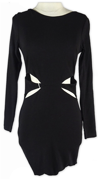 Khloe Kardashian Owned Black Cut-Out Dress