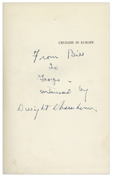 Dwight D. Eisenhower Signed First Edition of ''Crusade in Europe''
