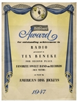 Tex Beneke 1947 Billboard Award