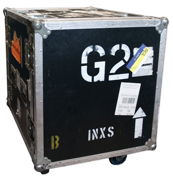 INXS Bass Rig Used at Wembley Stadium & Madison Square Garden -- With LOA From Bassist Garry Beers -- Set List Still Attached