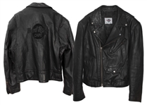 Garry Beers of INXS Stage-Worn Black Leather Jacket -- With LOA From Garry Beers