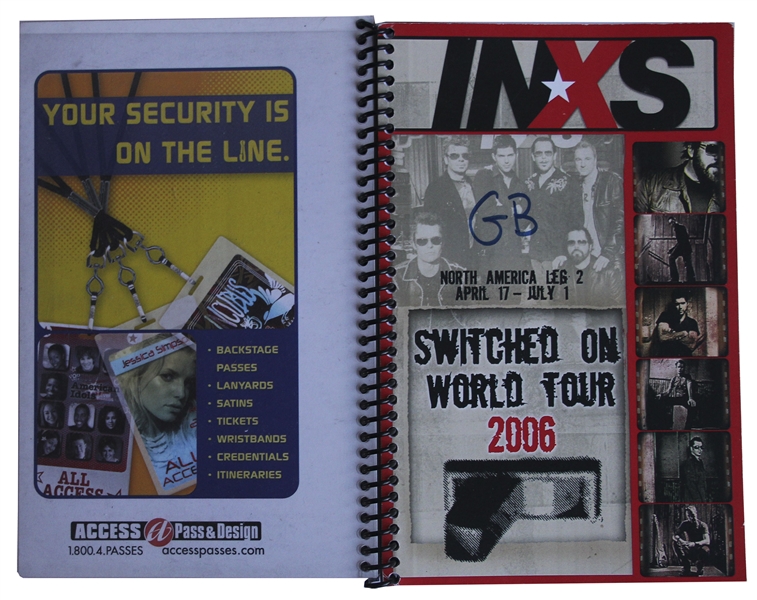 INXS Tour Itineraries & All Access Passes From 2006, 2007 & 2011, Personally Owned by Garry Beers -- With LOA From Garry Beers