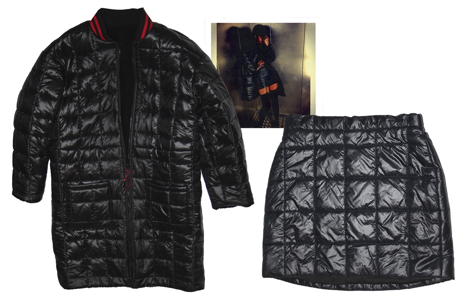 Rihanna Jacket & Skirt Worn During 2014 ''Fashion Week'' in Paris -- With LOA & Photo From Designer