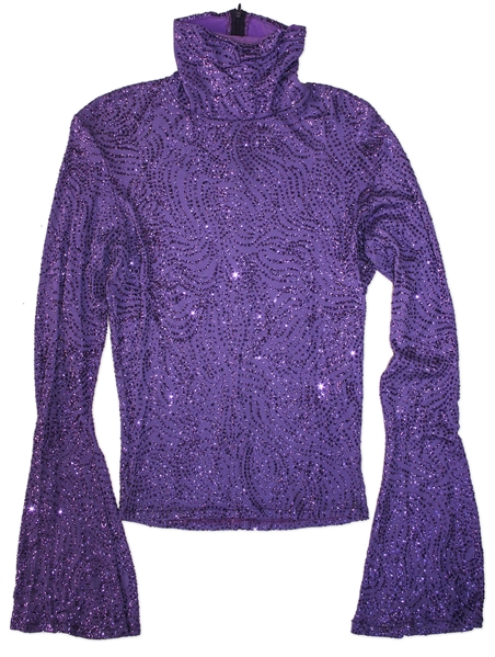 Prince Worn Purple Costume -- Flashy Stage Costume in His Trademark Color