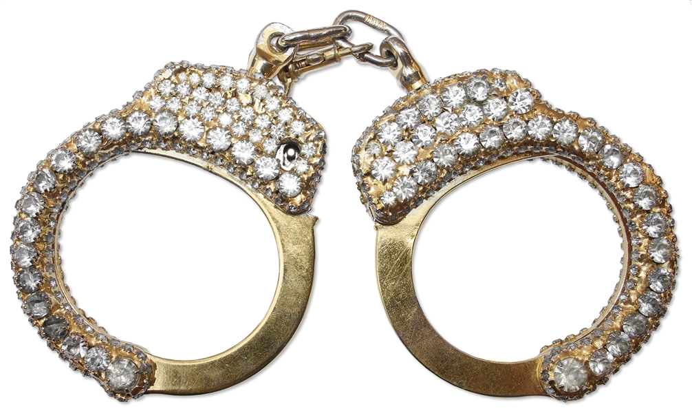 Prince Stage-Used Handcuffs -- Used During the Performance of ''The Most Beautiful Girl in the World''