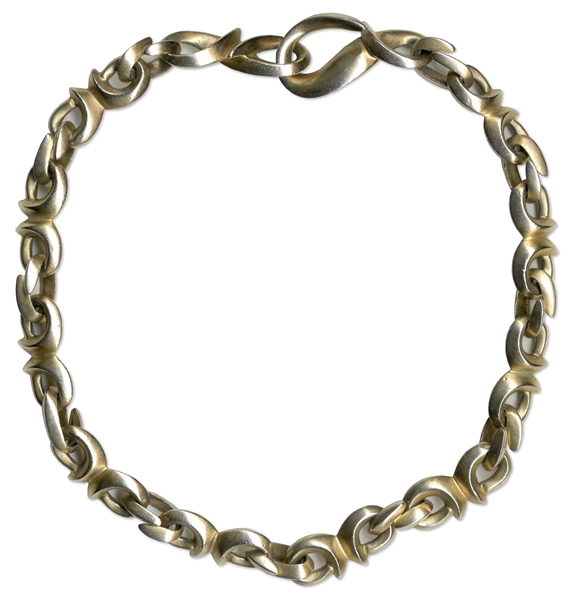 Prince Worn Gold-Tone Sterling Silver Necklace