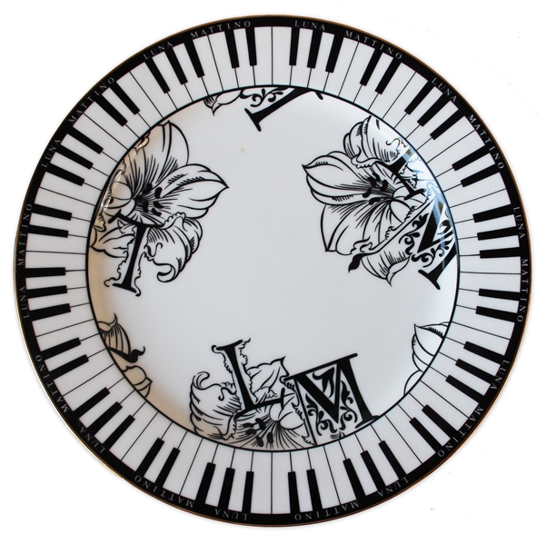 China Platter From Prince's Wedding -- Featuring Piano Key Design