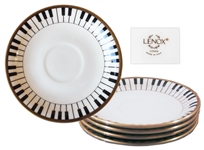 5 Piece Set of China From Princes Wedding -- Featuring Piano Keys Design