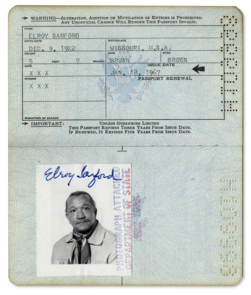 Redd Foxx's Passport