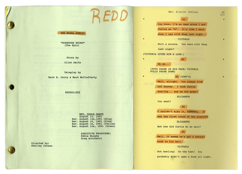 Lot of 10 Scripts Owned by Redd Foxx -- From Redd Foxx Estate