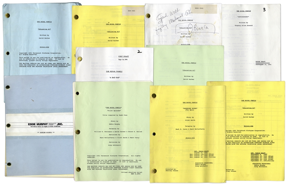 Lot of 10 Scripts Owned by Redd Foxx, Including ''Harlem Nights'' Film Script Written by Eddie Murphy -- From Redd Foxx Estate