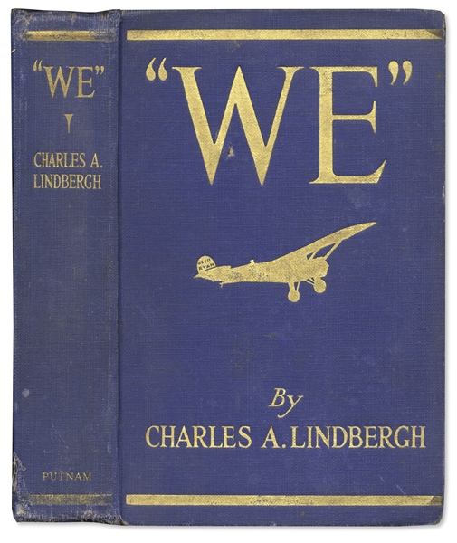 Charles Lindbergh Signed First Edition of ''We''