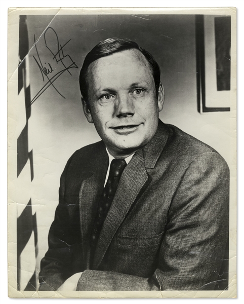 Neil Armstrong 8'' x 10'' Signed Photo -- Uninscribed