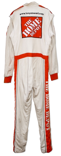 Tony Stewart Race-Worn & Signed Fire Suit From Rookie of the Year Season in 1999 -- 3-Time Champion