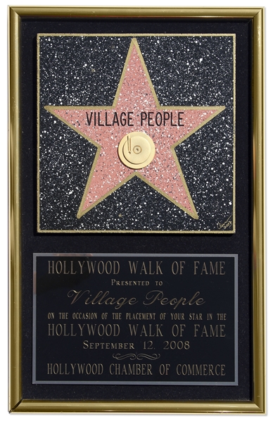Village People's Hollywood Walk of Fame Plaque