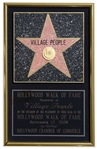 Village Peoples Hollywood Walk of Fame Plaque