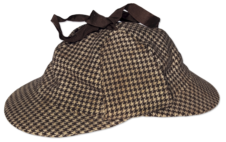 John Steinbeck's Deerstalker Cap -- Worn the Year He Lived in Cornwall, England, Researching Literature He Cites as His Greatest Influence -- With LOA From Thomas Steinbeck