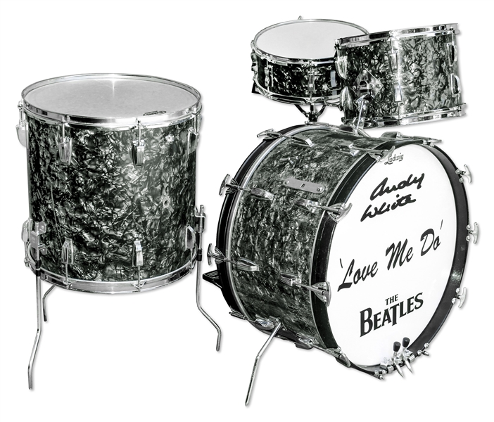 Drum Kit Used to Record The Beatles' Very First Single ''Love Me Do'', on Their Debut Album ''Please Please Me'' -- Also Used on ''P.S. I Love You''