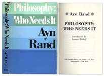 First Printing of Ayn Rands Philosophy: Who Needs It?