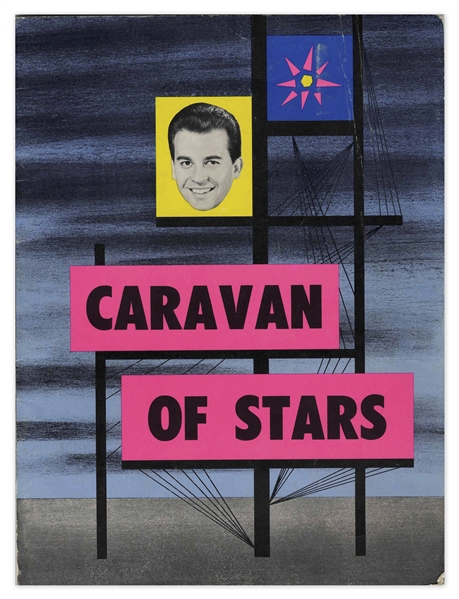 Dick Clark's 1964 ''Caravan of Stars'' Program, Featuring the Supremes -- 9'' x 12'' -- Cover Creases & Some Internal Writing, Overall Very Good