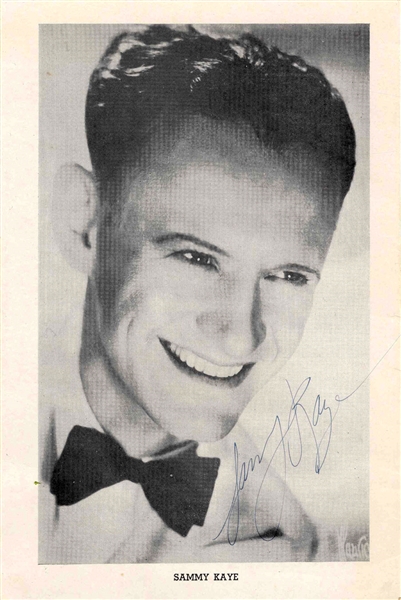 Sammy Kaye Photo Signed From 1941