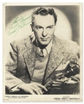 Woody Herman Signed 8 x 10 Photo -- Signed in Bold Green Ink, To Wesley / Best Always / Woody Herman -- Very Good