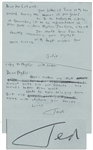 Dr. Seuss Autograph Note Signed -- Including a Drafted Letter to Longtime Agent Phyllis Jackson