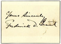 Signature of General Frederick Dent Grant, Son of President Ulysses S. Grant