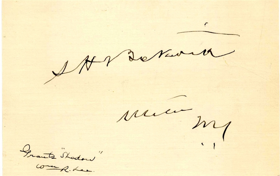 Signature of ''Grant's Shadow'' Captain Samuel H. Beckwith -- ''...He carried with fidelity the secrets of the nation...''