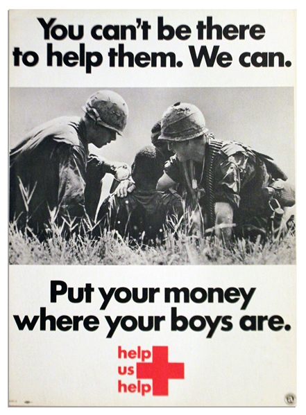 1969 Vietnam War Poster From the American Red Cross