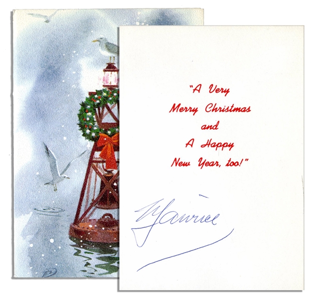 Maurice Sendak Signed Christmas Card