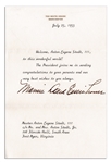 Mamie Eisenhower Typed Letter Signed on White House Stationery to a Newborn -- During Her First Year as First Lady, 1953