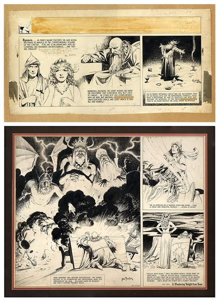 Al Feldstein Art ''Prince Valiant'' Comic Strip by Hal Foster From 5 October 1941