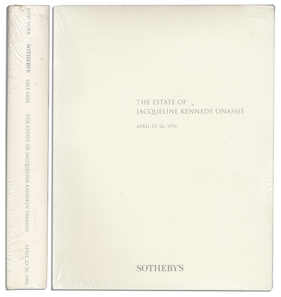 Catalog From the 1996 Auction of ''The Estate of Jacqueline Kennedy Onassis'' by Sotheby's