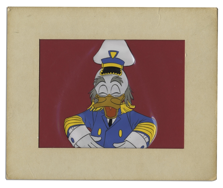 Original Disney Cel of Ludwig Von Drake -- The Nautical-Inspired Uncle of Donald Duck