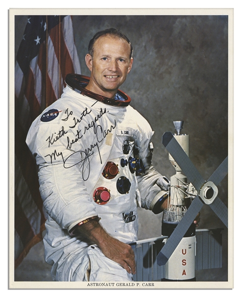 Lot of of 9 Astronaut Signed 8'' x 10'' NASA Photos -- Vance Brand, Paul Weitz, Jerry Carr, Ed Gibson, Joe Kerwin & Bill Pogue