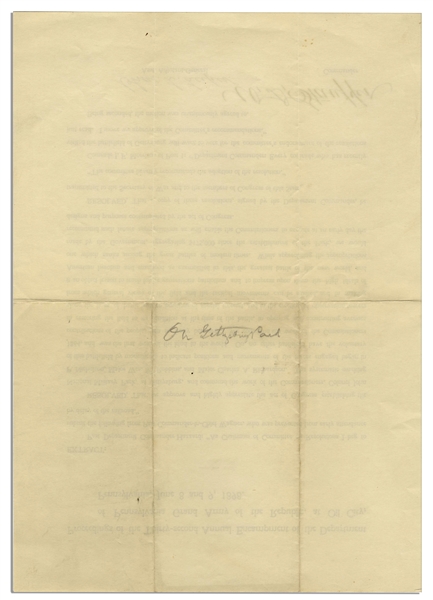 Gettysburg National Park Document From 1898, Signed by 2 Civil War Veterans