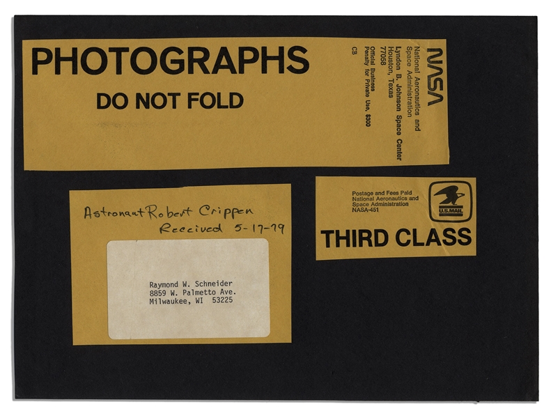 Bob Crippen Signed 8'' x 10'' NASA Photo -- Rarer Photo In His White Spacesuit