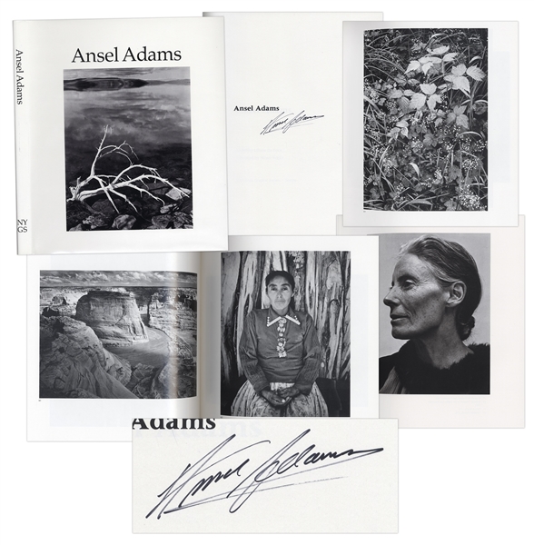 Ansel Adams Signed ''Ansel Adams'' Photography Book -- Beautiful Compilation of Photographs