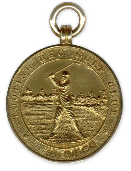 Tooting Bec Golf Medal From 1915 -- Not Engraved Due to WWI