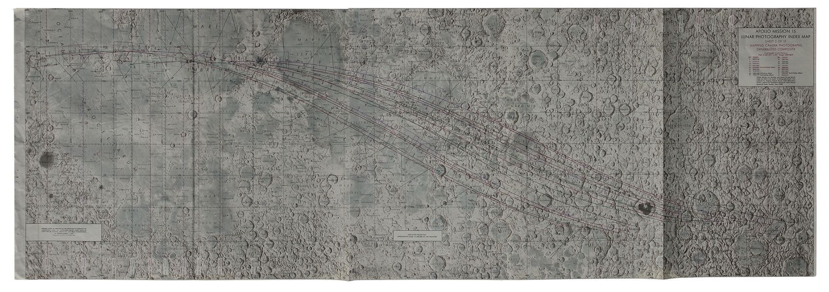 Apollo 15 Lunar Map