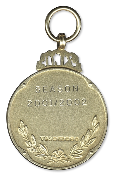 English Football League Cup Winner's Gold Medal From 2002 -- Presented To Blackburn Rovers' Coach & Former Liverpool FC Star, Phil Boersma