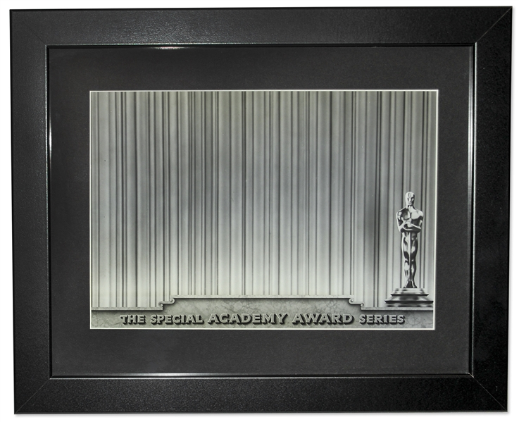 MGM Glass Title Plate, From the ''Special Academy Award Series'' -- Framed Display with Light-Up Power Supply -- Displays Beautifully