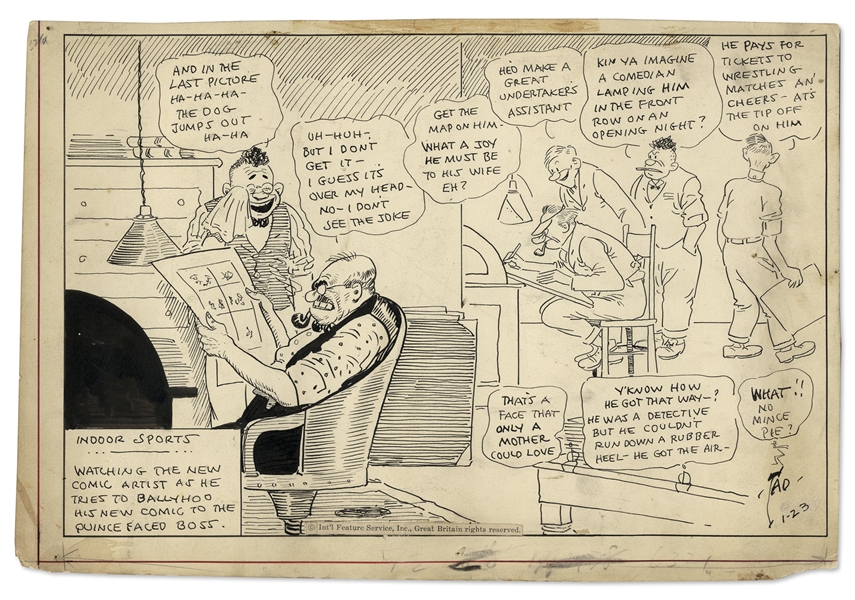''Indoor Sports'' Comic Strip by Tad Dorgan