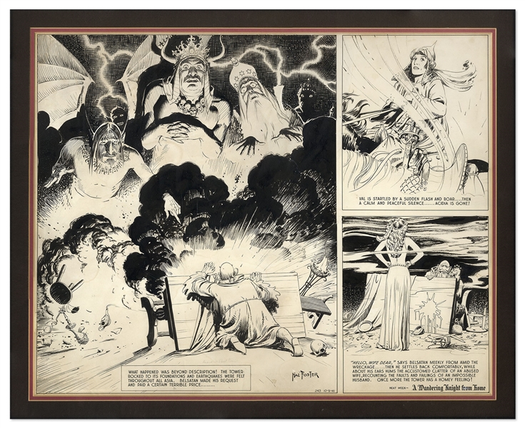 Al Feldstein Art ''Prince Valiant'' Comic Strip by Hal Foster From 5 October 1941
