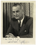 Lyndon B. Johnson Signed 8 x 10 Photo 